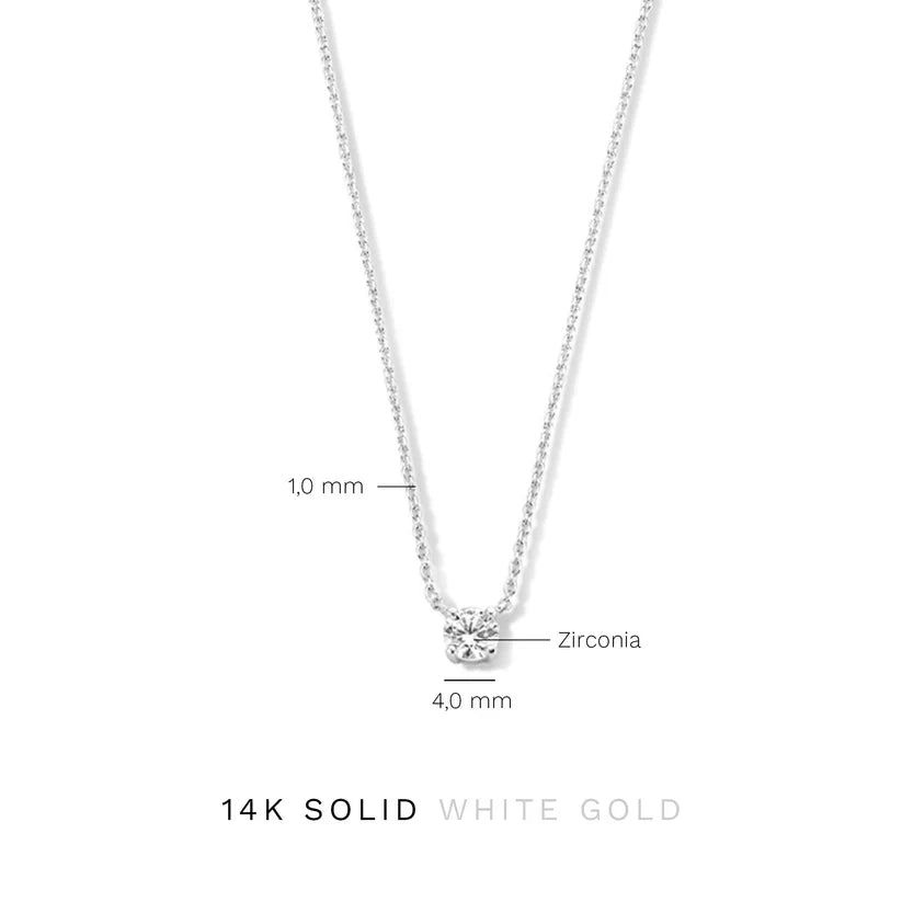 Cléa Stone Necklace | Silver-Tone