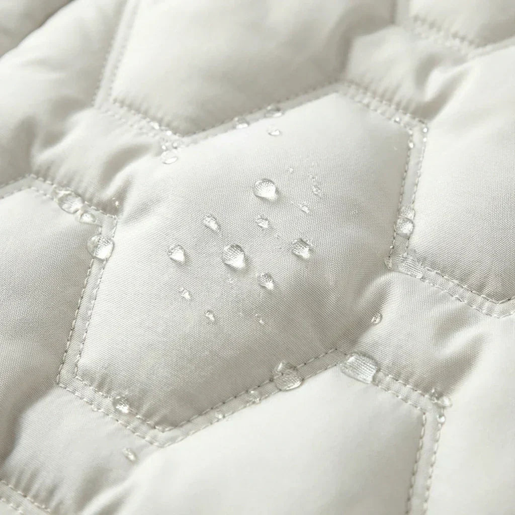 Longline Hooded Puffer Coat with Down Filling