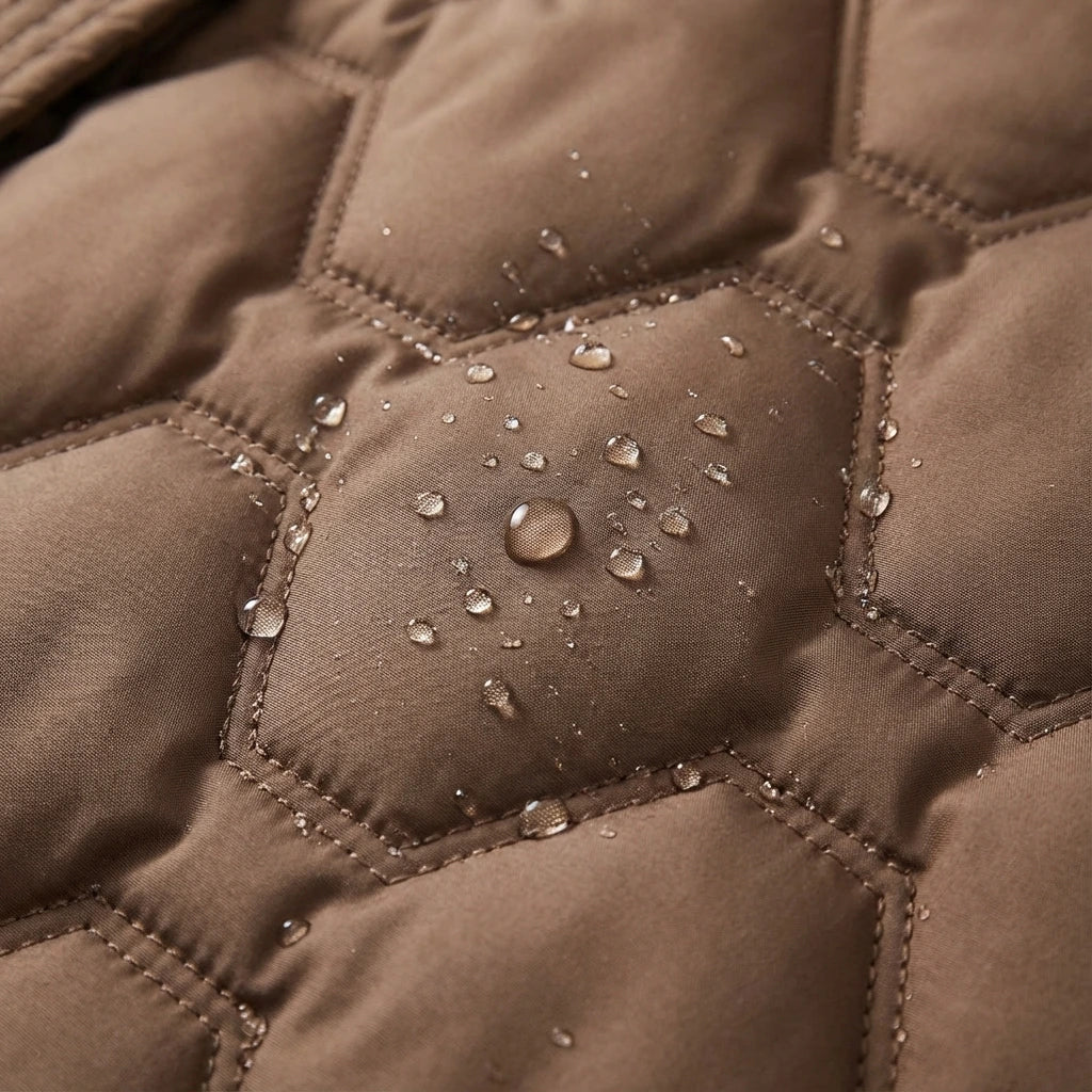 Longline Hooded Puffer Coat with Down Filling