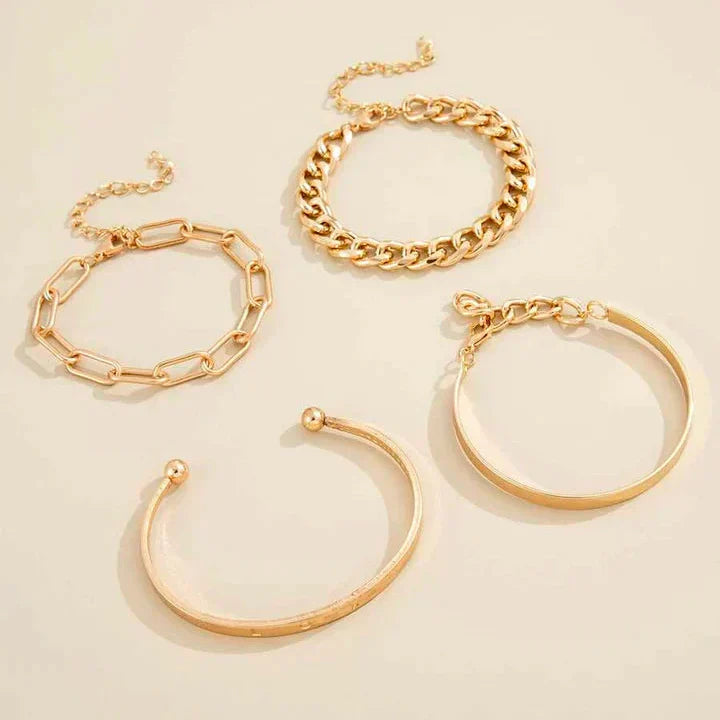 Elan Mercer Bracelet Set | Gold-Tone