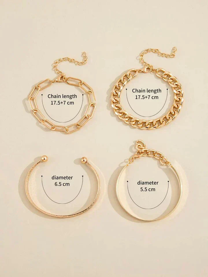 Elan Mercer Bracelet Set | Gold-Tone