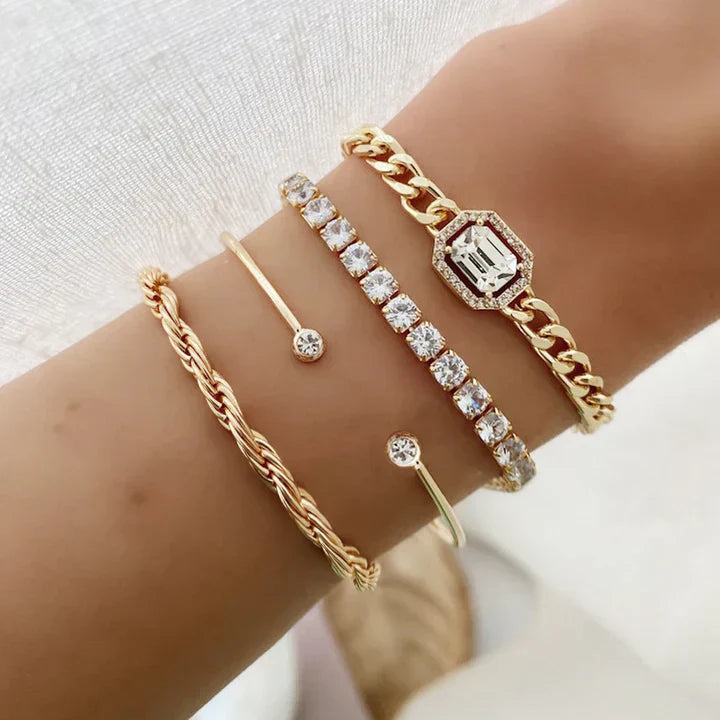Domitia Calvina Bracelet Set | Gold-Tone