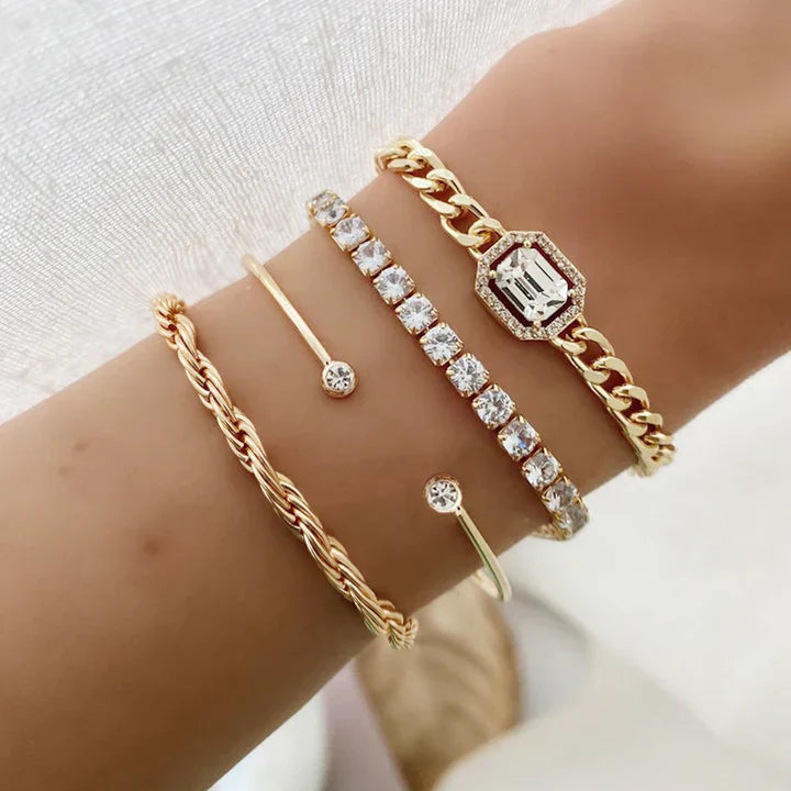 Domitia Calvina Bracelet Set | Silver-Tone