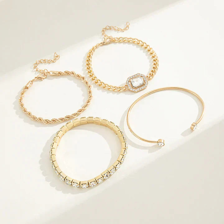 Domitia Calvina Bracelet Set | Silver-Tone