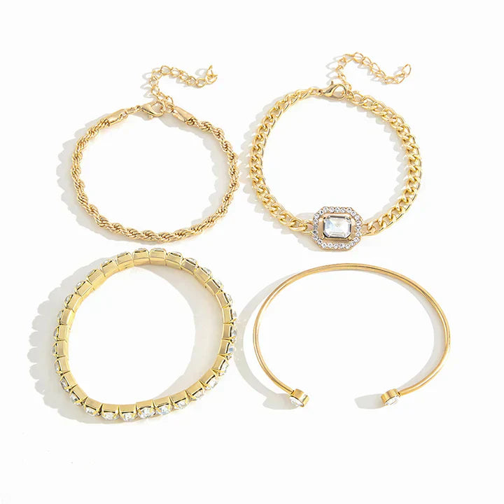 Domitia Calvina Bracelet Set | Silver-Tone