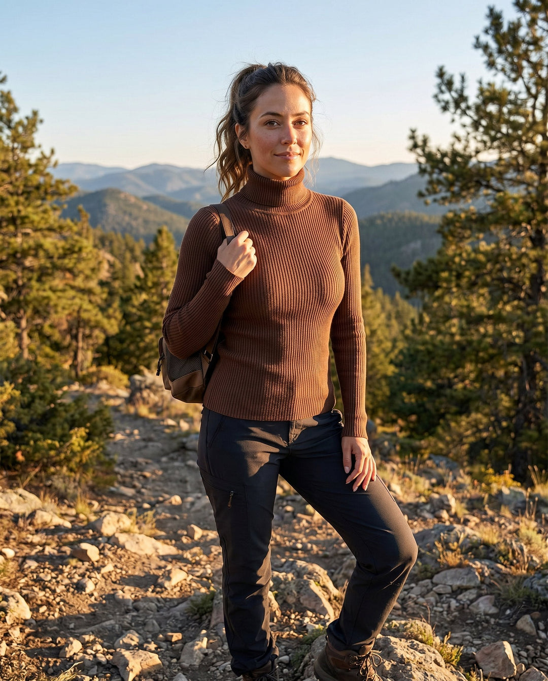 Effortless Sweaters for Women with Ribbed Turtleneck Lightweight Knit